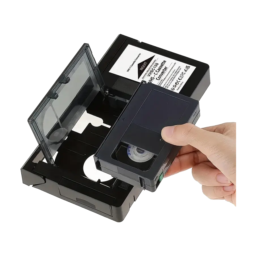 VHS-C cassette and adapter